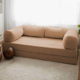Atelier Del Sofa Nook Sofá-Cama de 3 Plazas Marrón
